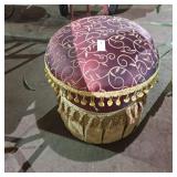 18 inch ch Round Upholstered Accent Ottoman
