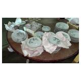 Hand Painted Bamboo China Set