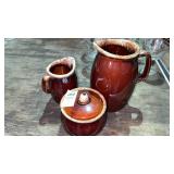 Hull Pitcher and Canister Set