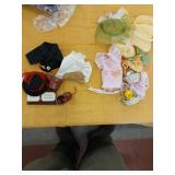 Doll clothes horse and easter lots