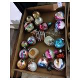 Vintage glass Christmas ornament lot