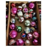 Vintage glass Christmas ornament lot