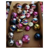 Vintage glass Christmas ornament lot