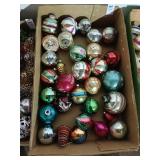 Vintage glass Christmas ornament lot