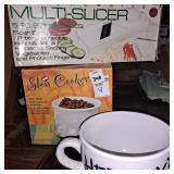 Mini slow cooker, progressive multi slicer, other