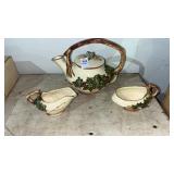 McCoy Teapot with Creamer and Sugar Bowl
