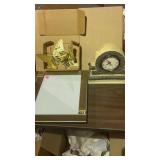 Home Interior Brass Butterflies, clock, frame