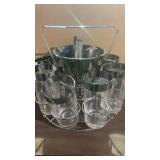 VTG MCM bar set in a chrome caddy