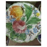 Hand painted glasware lot of 4 pieces