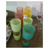 MCM frosted glass set 7 pcs.