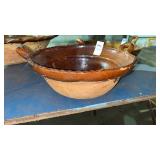 Vintage Earthenware Cazuela Pottery Bowl