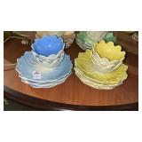 Lotus Leaf Dessert Bowls and Plates, Anchor