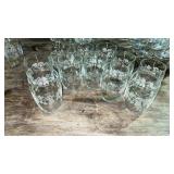 Etched Drinking Glass and Pitcher Set, 12pc