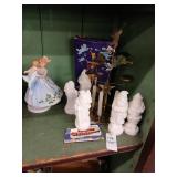 Christmas lot, music box, brass chimes