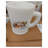 McKee glass set of mugs and punch bowl Tom E.