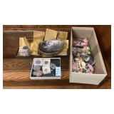 Lot of Seashell Related Decor, Amethyst Rocks,