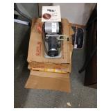 Slide projector and boxes of slides