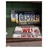 License plate lot