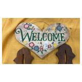 Welcome Wall Hanger and 2 Wall Shelves