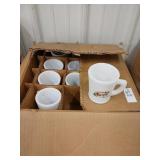 McKee glass set of mugs and punch bowl Tom E.