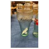 Vintage Coke Glass and Bottle