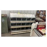 Galvanized Steel & Plank Chicken Nesting Box