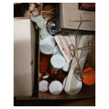 Craft lot, beads, shoes, ties etc.