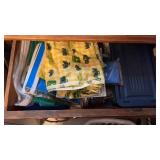 Assorted Material, Sewing Thread, etc.