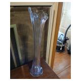 16-1/2" swung glass vase