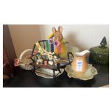 Lot of Pie Trays, Sewing Decor and More