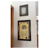 Two Religious Framed Photos