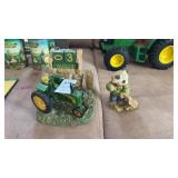John Deere Calendar Statue and Cow