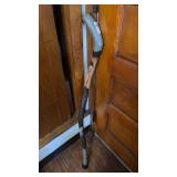 Carved Painted Wooden Walking Stick