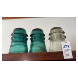 Lot of 3 Insulators 2 are Brookfield