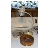 Table Lamp and Ash Trays