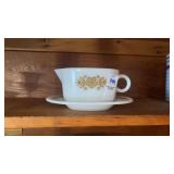 Corning Corelle Butterfly Gold Gravy Boat &