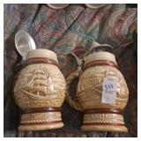 Vintage 1977 Avon Ceramarte "Tall Ships" beer