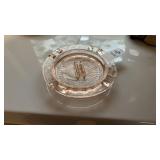 Pink Glass Ash Tray