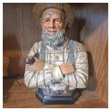 Vintage Homco porcelain figurine of an old man