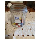 Jar of old marbles