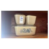 Vintage Pyrex Homestead Refrigerator Set