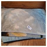 Two eagle fleece blankets