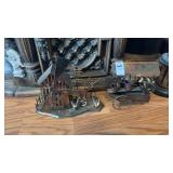 Copper Windmill and Flower Stand