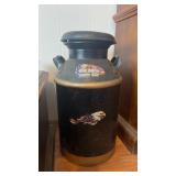Black and Gold Milk Can