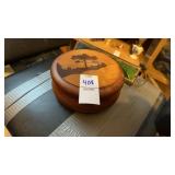 Stained Glass Kaleidoscope and Wooden Container