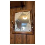 Wall Mirror with Coat Racks