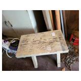 Small bench & wood