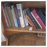 Shelf lot of various books