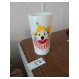 Vintage painted clown cup