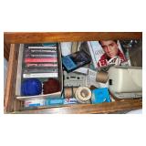 Drawer of Cassettes, CDs, etc.